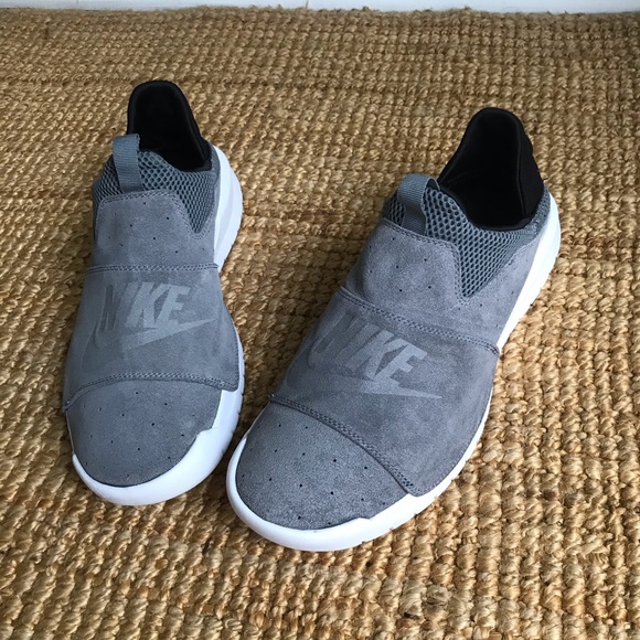Nike | Shoes | Mint Condition Nike Benassi Slip Shoe In Grey | Poshmark